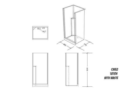 C32 Shower Enclosure