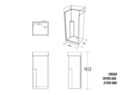 C32A Shower Enclosure