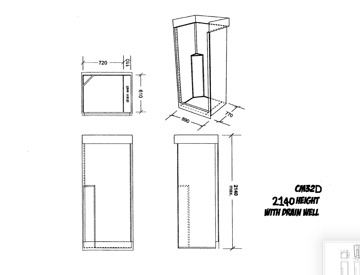 C32D Shower Enclosure