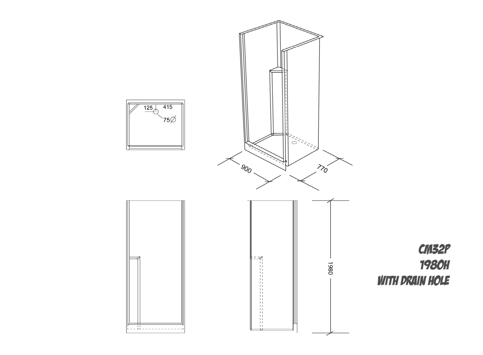 C32P Shower Enclosure