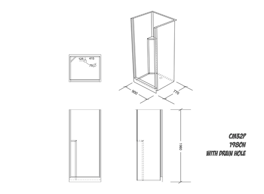 C32P Shower Enclosure