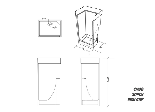 C38 Shower Enclosure