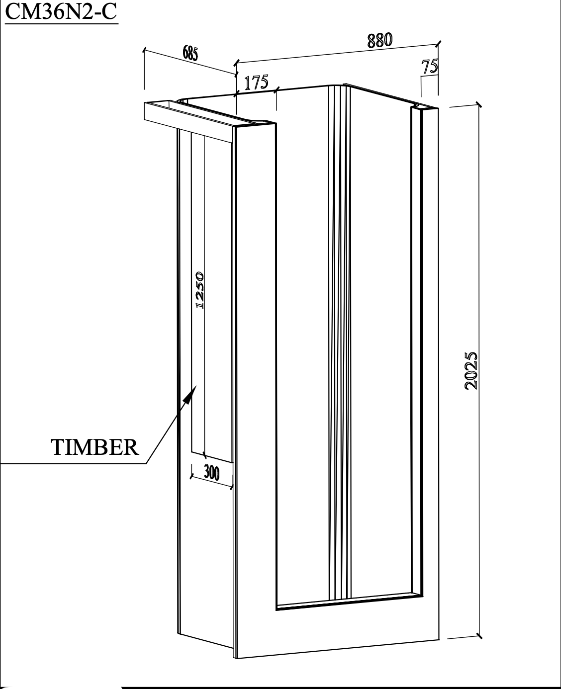 C36N2C Shower Enclosure