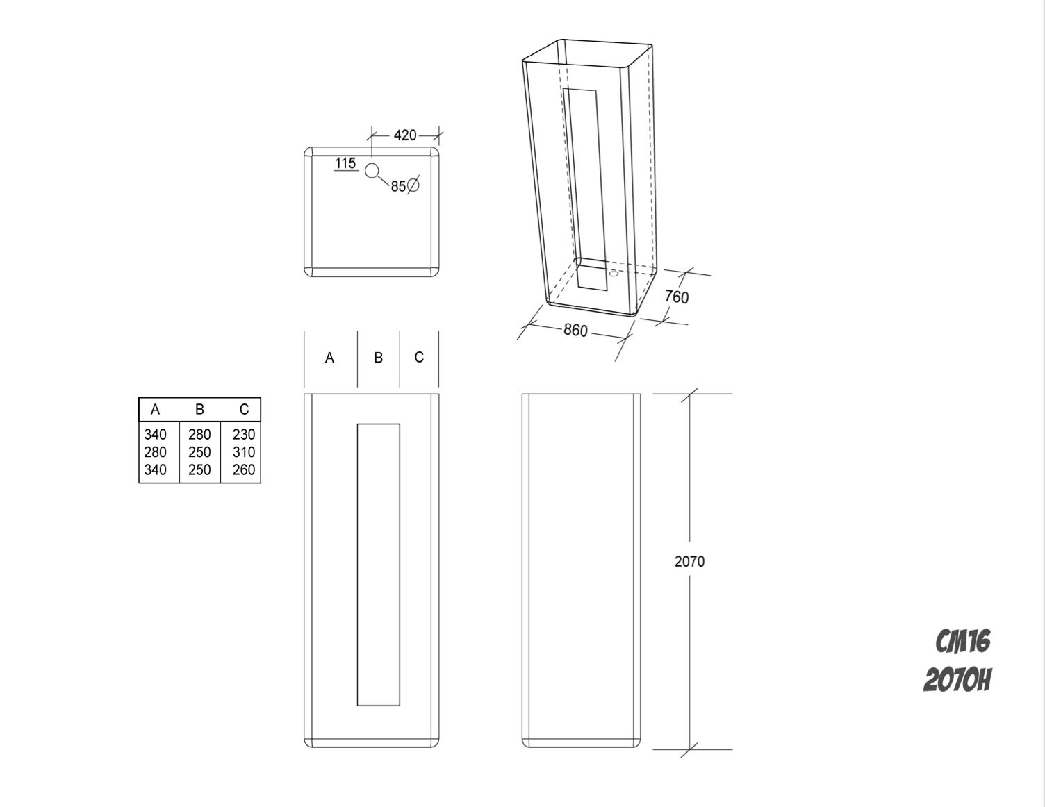 C16 Shower Enclosure