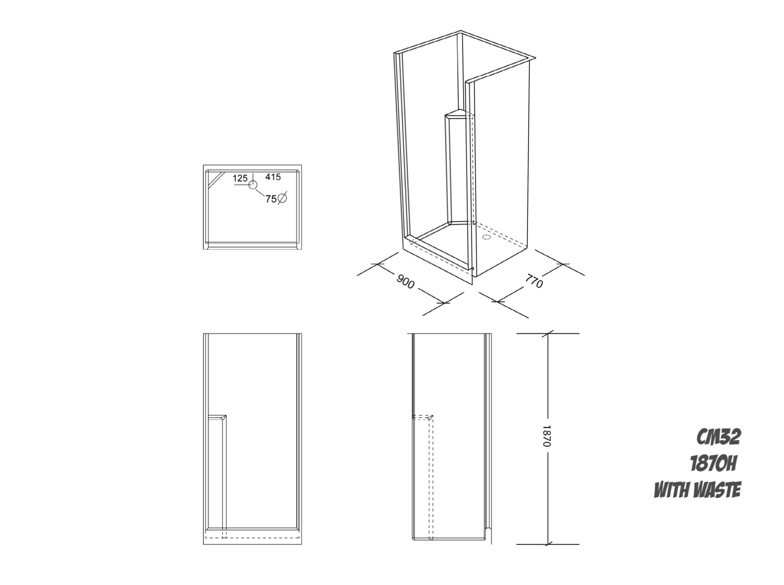 C32 Shower Enclosure